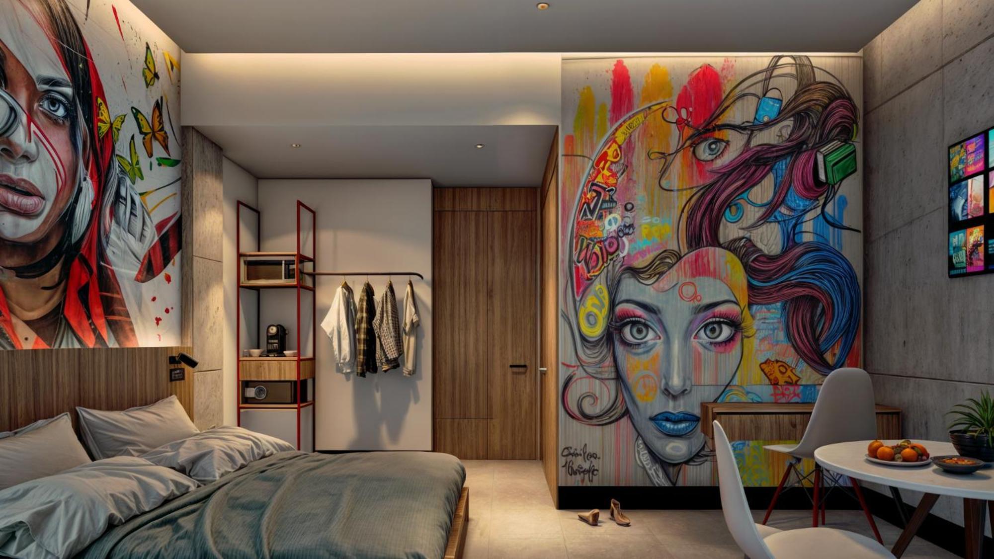Street Art Hotel Roma Mexico City Luaran gambar